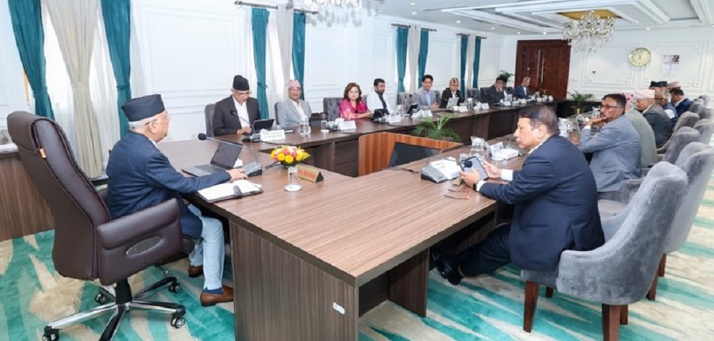 प्रधानमन्त्री ओलीले बोलाए मन्त्रिपरिषद्को आकस्मिक बैठक