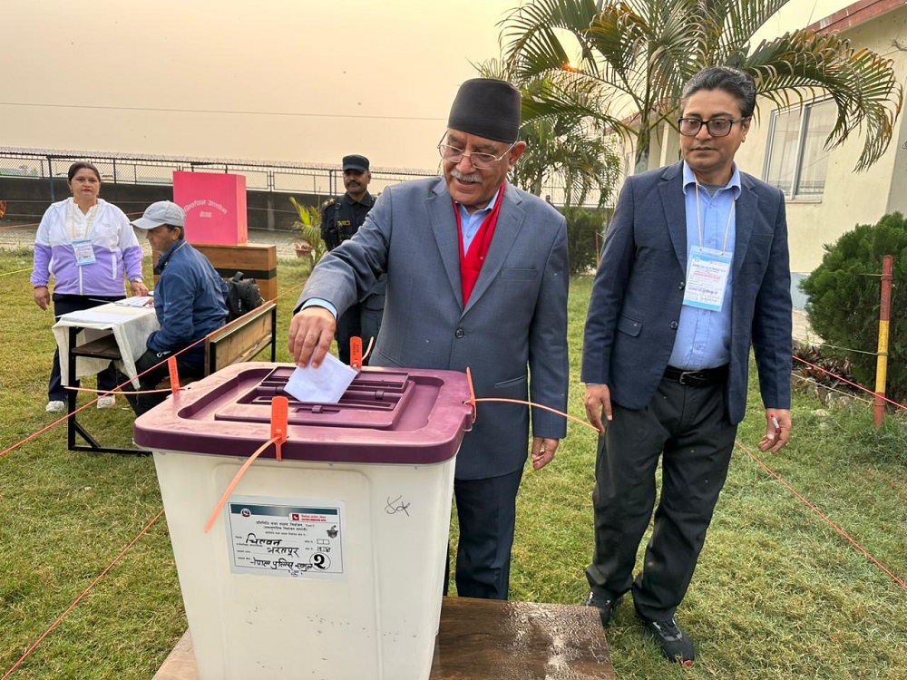 निर्वाचनपछि देश समृद्धिको मार्गमा अग्रसर हुने प्रचण्डको विश्वास